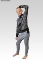 Sportinis džemperis, pilkas / mėlynas