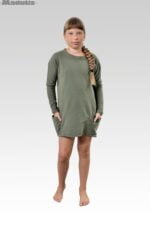 Palaidinė su kišenėmis,  žalsva