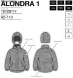 Huppa demisezoninė striukė ALONDRA-1.